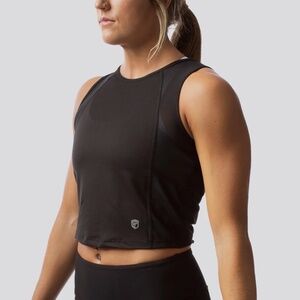 EUC Born Primitive Hurricane Crop Top (Alison Scudds) - Black Large